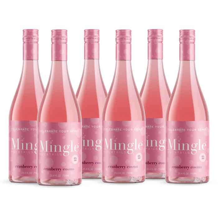 Mingle Mocktails - Mocktail Cranberry Cosmo, 25.4fo  Pack of 6