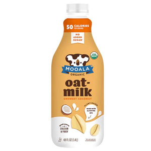 Mooala - Oatmilk Unsweetened Coconut Organic, 48oz | Pack of 6
