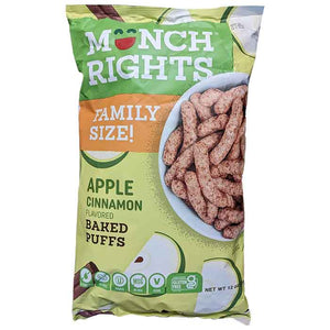 Munch Rights - Puffs Apple Cinnamon, 12oz | Pack of 6