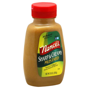 Nance's Mustard - Sharp & Creamy 10 Oz - Pack Of 6