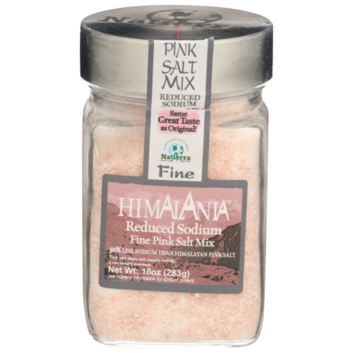 Natierra - Pink Fine Salt Reduced Sodium 10 Oz - Pack Of 6