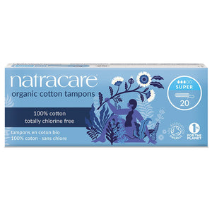 Natracare - Super Non-Applicator Tampons 20 Pc - Pack Of 1