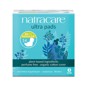 NATRACARE PADS ULTRA REGULAR & WINGS 14 PC - Pack of 1