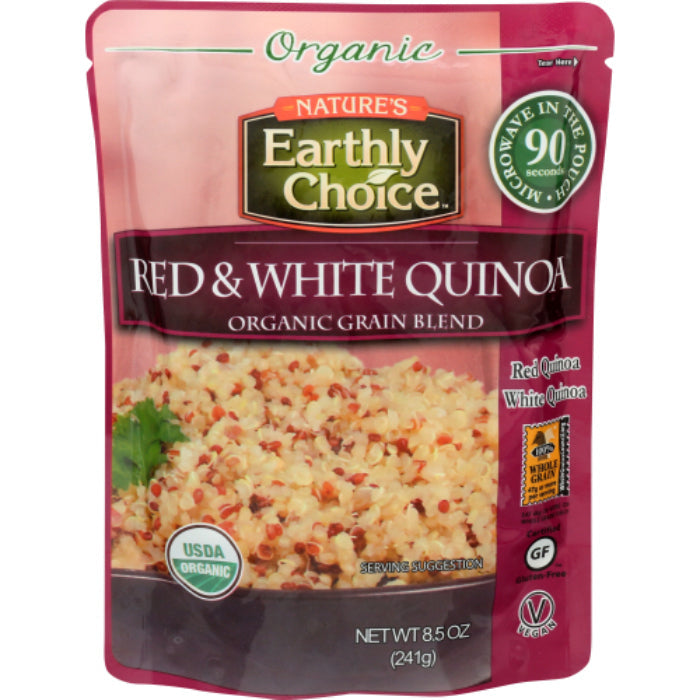 Nature's Earthly Choice Grain Microwavable Red & White Quinoa Organic  O 8.5 Oz - Pack Of 6