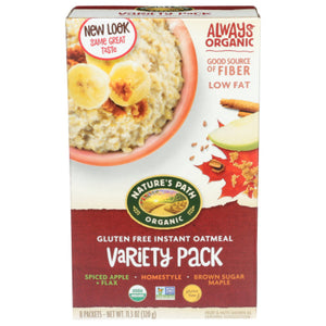 NATURES PATH CEREAL HOT GLUTEN FREE VARIETY PACK 11.3 OZ - Pack of 6