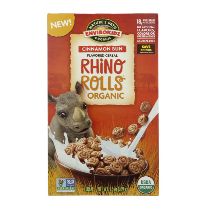 Nature's Path Cereal Kid Rhino Roll-Ons Organic 9.5 OZ - Pack of 12