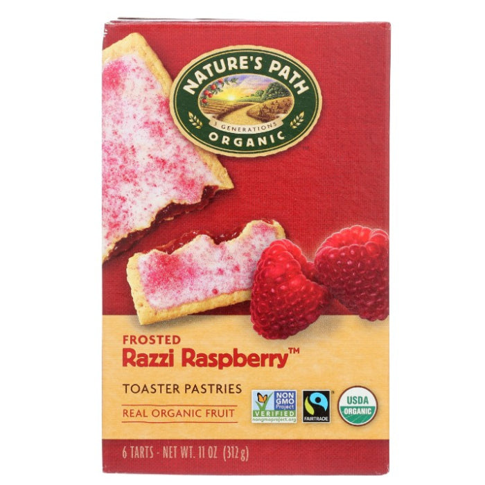 Nature's Path Toaster Pastry Frosted Raspberry Organic 11 OZ - Pack of 12