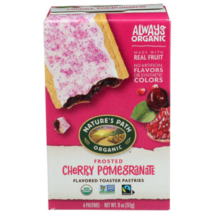 Nature's Path Toaster Pastry Frosted Cherry Pomegranate Organic 11 OZ - Pack of 12