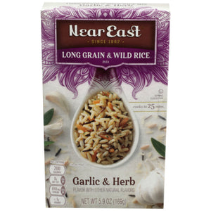 Near East Long Grain & Wild Rice Garlic 5.9 OZ - Pack of 12