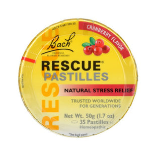 Nelson Bach Rescue Pastilles Cranberry 50 GM - Pack of 12