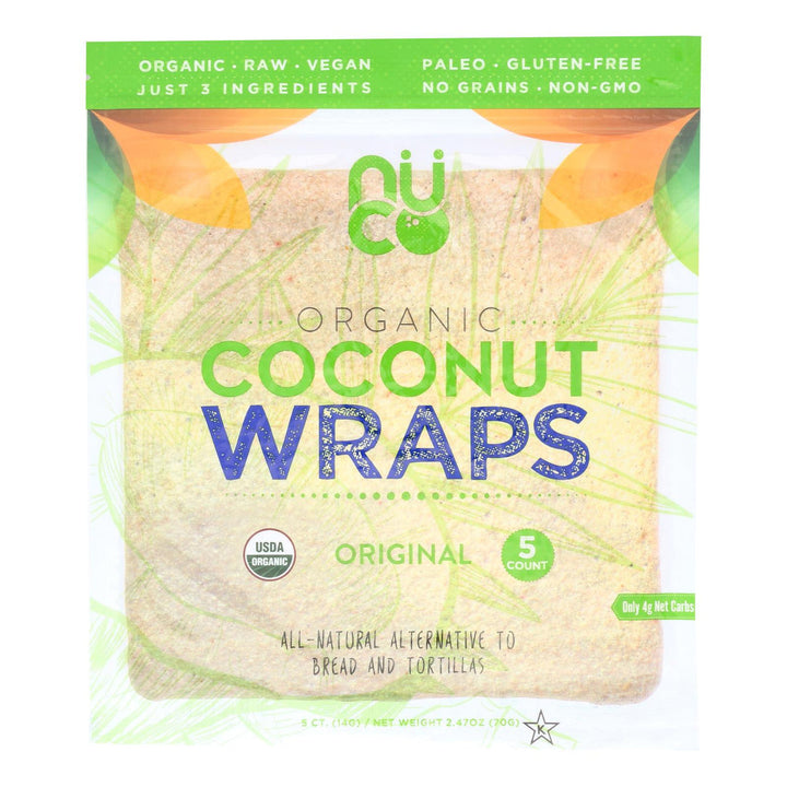 Nuco - Wraps Coconut Turmeric Organic 2.47 OZ - Pack of 12