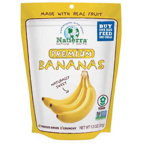 Natierra - Freeze Dried Fruit Banana, 1.3oz | Pack of 8