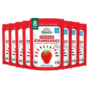Natierra - Freeze Dried Fruit Strawberry, 0.7oz | Pack of 8