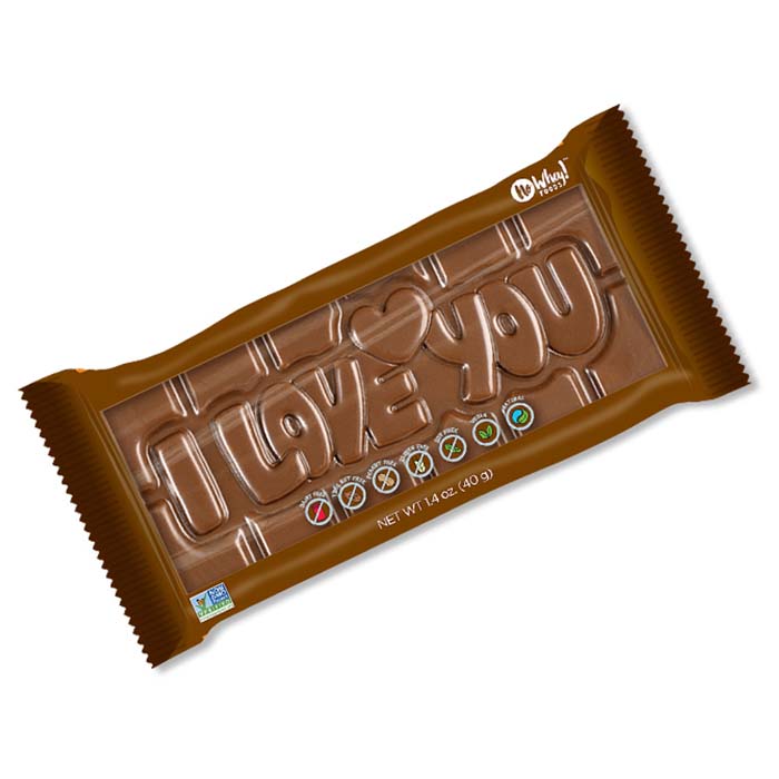 No Whey! - I Love You Milkless Chocolate Bar, 1.4oz