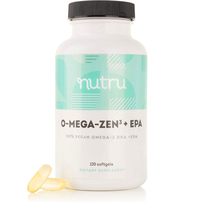 NuTru - O-Mega-Zen3 + EPA Vegan DHA Supplement, 120pc