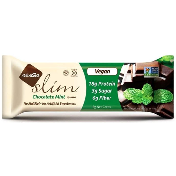 Nugo Slim Protein Bar - Chocolate Mint, 1.59 oz  Pack of 12
