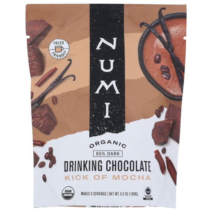 Numi Teas Drink Chocolate Mocha Kick 6.3 Oz - Pack Of 6