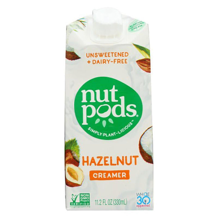 Nutpods - Unsweetened Dairy-Free Creamer Hazelnut 11.2 FO - Pack of 12