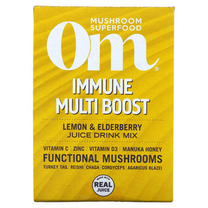 Om Mushrooms Immune Lemon Elderberry 10PKT 10 PK - Pack of 1