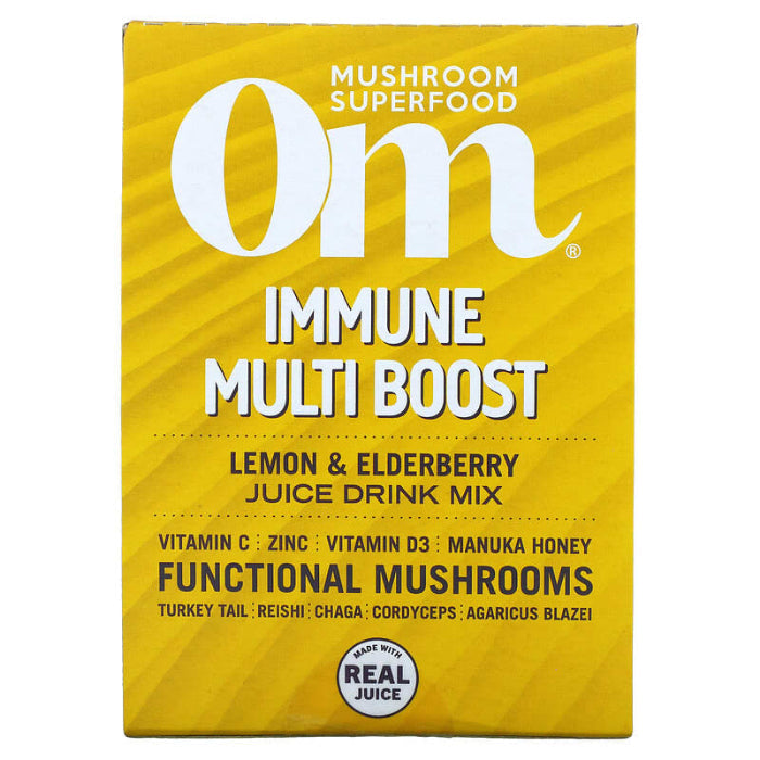 Om Mushrooms Immune Lemon Elderberry 10PKT 10 PK - Pack of 1