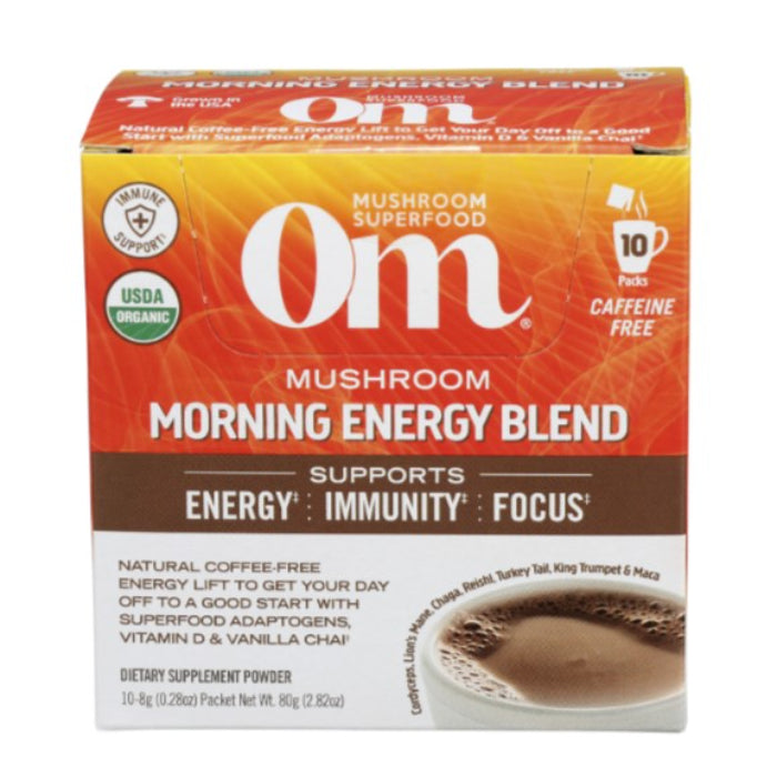 Om Mushrooms Mushroom Energy AM 10PKT 10 PK - Pack of 1