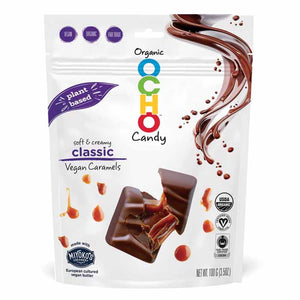 Ocho Candy - Vegan Caramels Classic, 3.5oz | Pack of 12