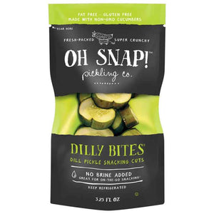 Oh Snap - Pickle Bites Dill Kosher, 3.5oz | Multiple Options | Pack of 12