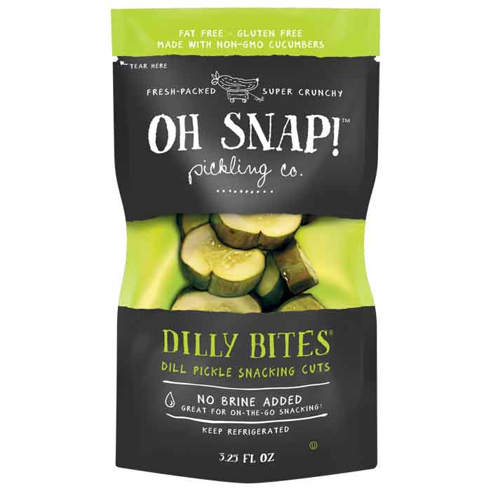 Oh Snap - Pickle Bites Dill Kosher, 3.5oz | Multiple Options | Pack of 12
