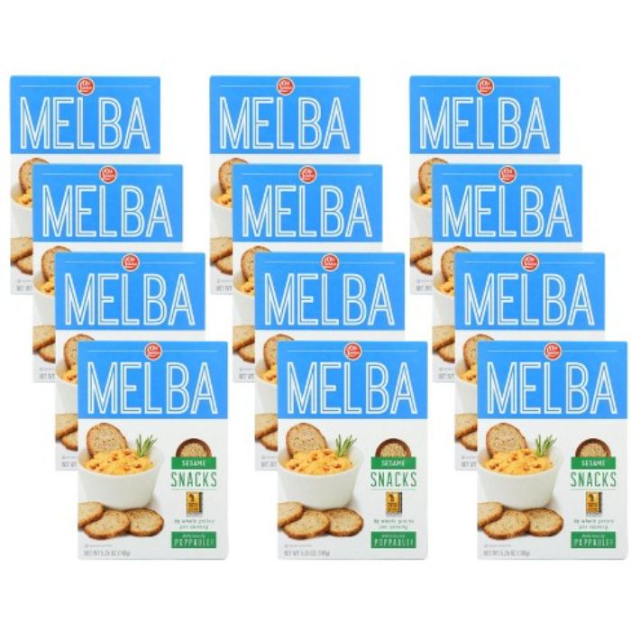 Old London Melba Snacks Sesame 5.25 Oz - Pack Of 12