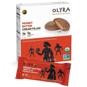 Olyra Biscuits Breakfast Peanut Butter 5.3 Oz - Pack Of 6