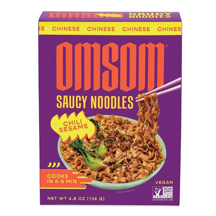 Omsom - Saucy Noodles Chili Sesame, 4.8oz