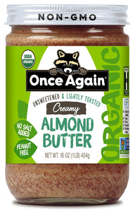 Once Again Almond Butter Lightly Toasted Organic 16 OZ - Pack of 6