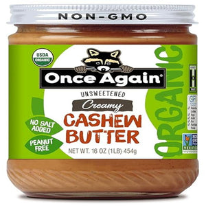 Once Again Butter Cashew No Stir 16 OZ - Pack of 1