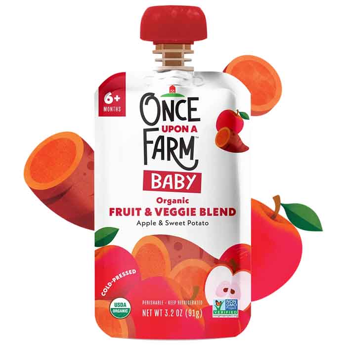 Once Upon A Farm - Baby Food 3.2oz | Multiple Flavors | Pack of 8