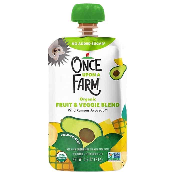 Once Upon A Farm - Baby Food 3.2oz | Multiple Flavors | Pack of 8