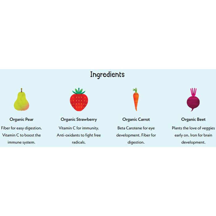 Once Upon A Farm - Organic Baby Food, 4floz | Multiple Flavors | Pack of 8