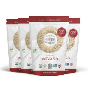 One Degree Oats Steel Cut Sprouted Organic 24 Oz - Pack Of 4