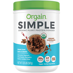 Orgain - Simple Organic Plant-Based Protein Powder - Chocolate, 1.25 lbs