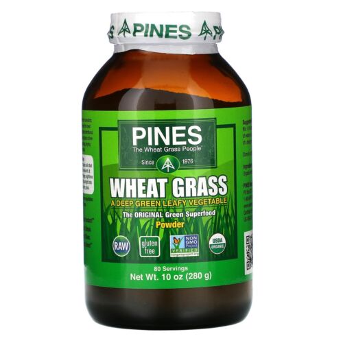 Pines Wheat Grass Wheat Grass Powder Organic 10 OZ - Pack of 1