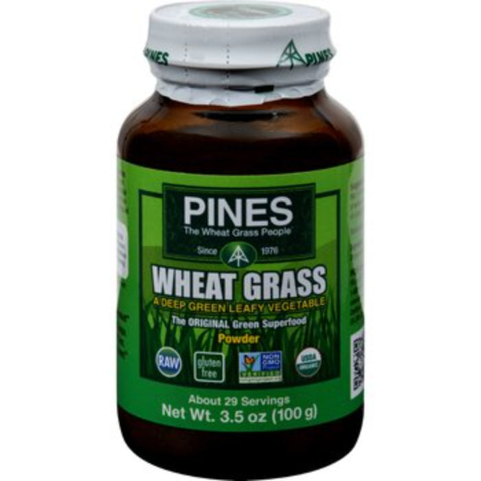 Pines Wheat Grass Wheat Grass Powder Organic  3.5 OZ - Pack of 1