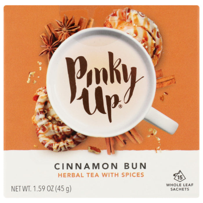 Pinky Up Tea Sachet Cinnamon Bun  1.59 OZ - Pack of 6