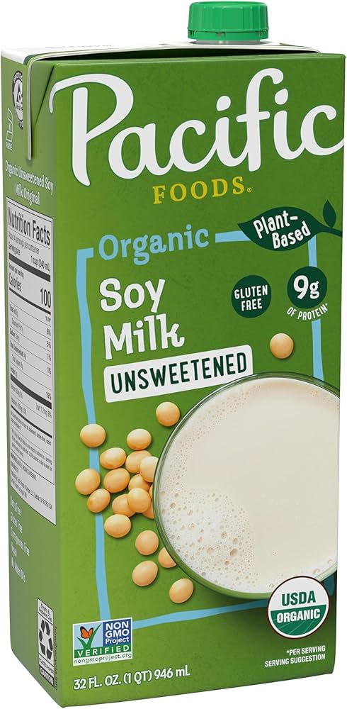 Pacific Foods Beverage Soy Unsweetened Plain Low Fat