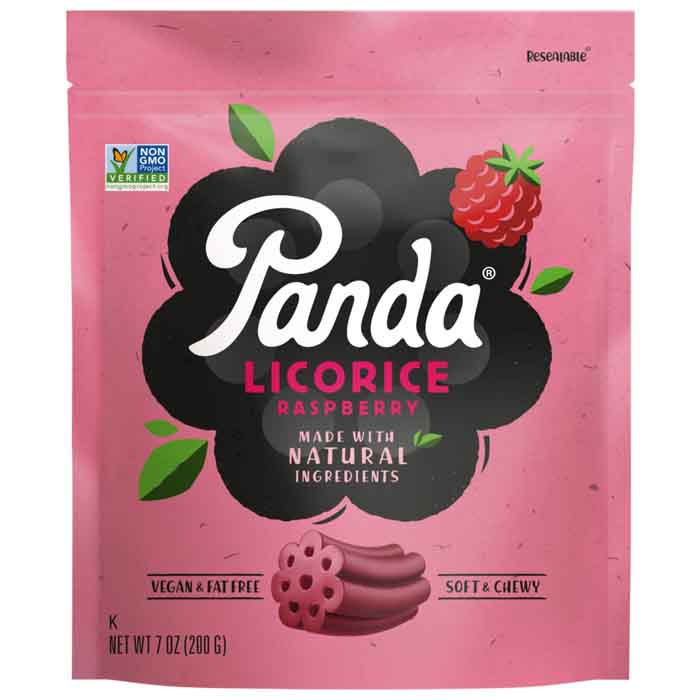 Panda - Natural Raspberry Licorice Chews, 7oz