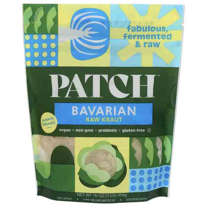 Patch - Sauerkraut, 16oz | Multiple Flavors | Pack of 6