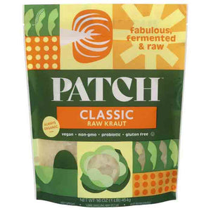 Patch - Sauerkraut, 16oz | Multiple Flavors | Pack of 6