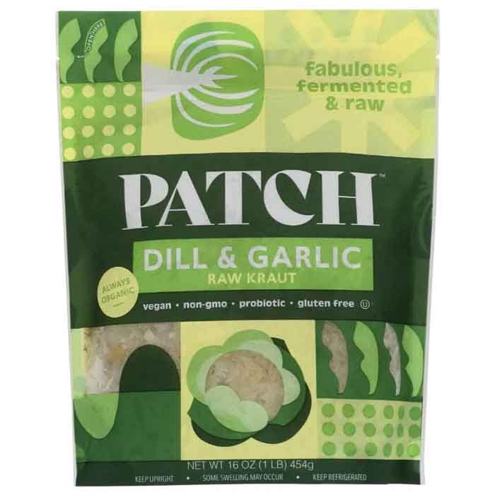Patch - Sauerkraut, 16oz | Multiple Flavors | Pack of 6