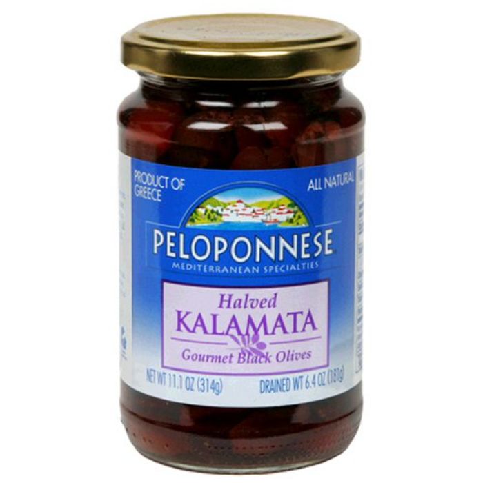 Peloponnese Olive Kalamata Halved 6.4 Oz - Pack Of 6