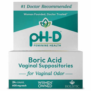 PhD Feminine Health Suppository Vaginal 24 Ea - Pack Of 4