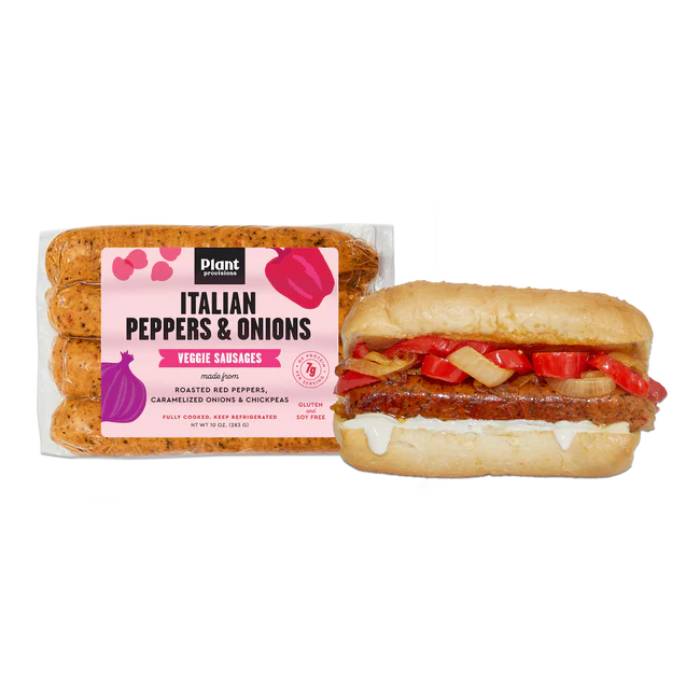 Plant Provisions - Italian Peppers & Onions Veggie Sausages, 10oz