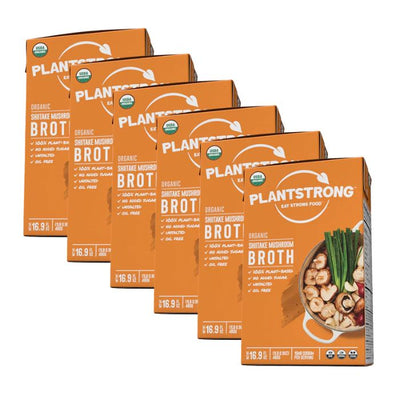 Plantstrong - Mushroom Broth - Shiitake, 16.9fo (Pack of 6)